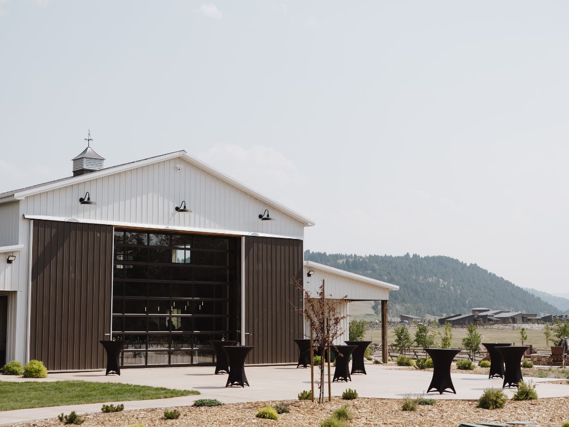 Wedding venue in a meadow