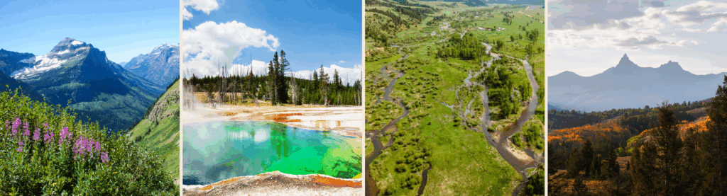 collage of montanas best landscapes